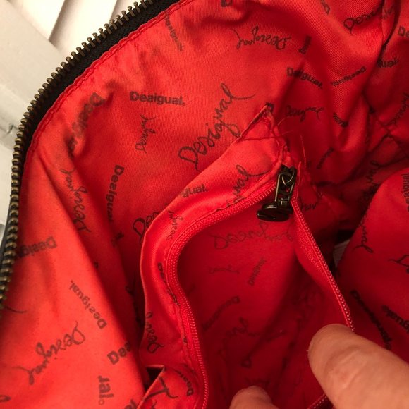 Desigual Bags Desigual Shoulder Patchy Bag Fabric And Faux Leather Poshmark